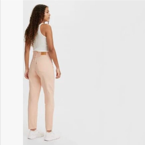 NWT Levi’s Premium High Loose Taper Fit Jeans  In Peach Color 32X29 - Picture 5 of 11